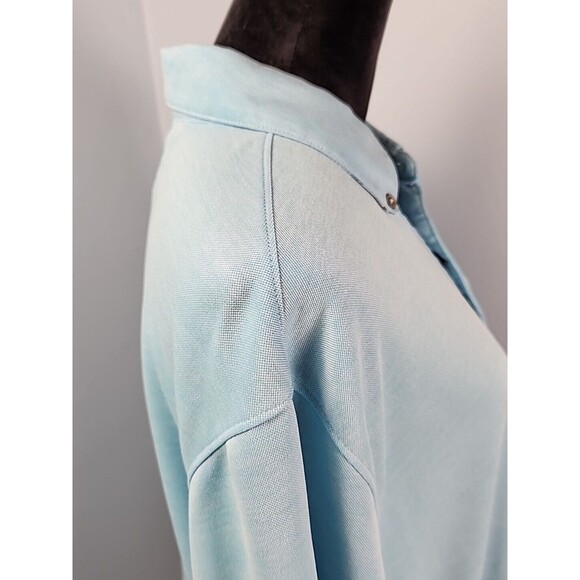 Marti Kat Mens Polo Shirt XXL Blue Short Sleeve Modal Blend Business Casual - Picture 8 of 12